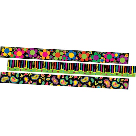 Barker Creek Neon Designs Border Set of 3, 36/set 3665